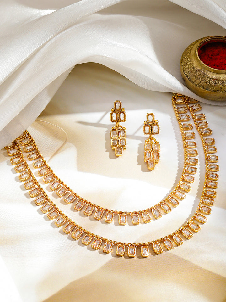 Layered Heritage Glam Kundan Set