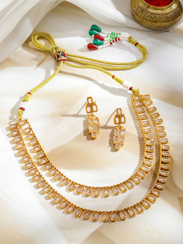 Layered Heritage Glam Kundan Set