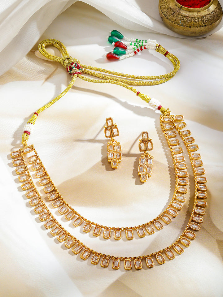 Layered Heritage Glam Kundan Set