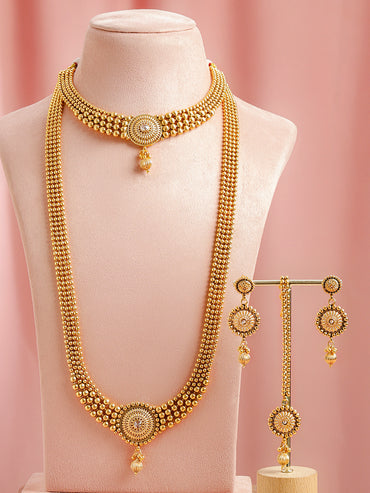 Wedding Glow Golden Jewellery Set