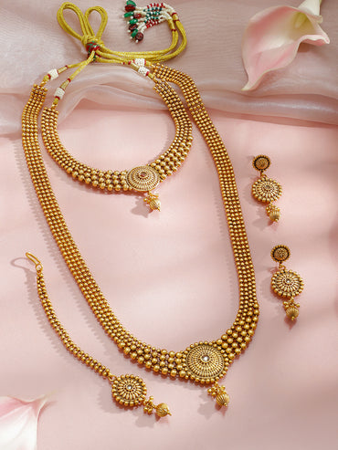 Wedding Glow Golden Jewellery Set