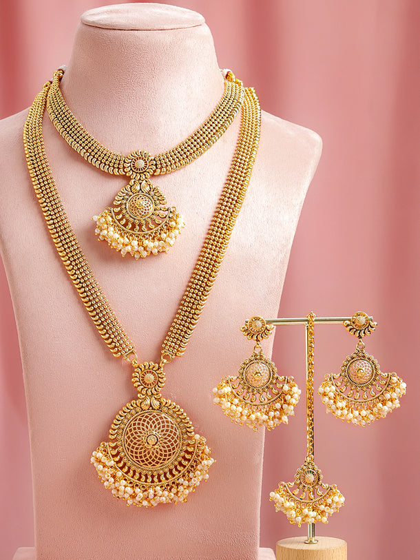 Gilded Empress Pearl Jewellery Set