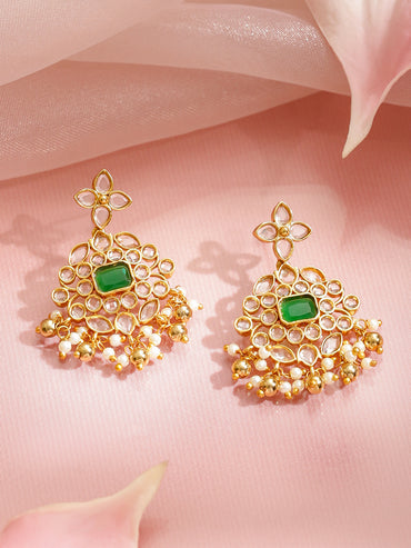 Heritage Grace Green Floral Necklace Set