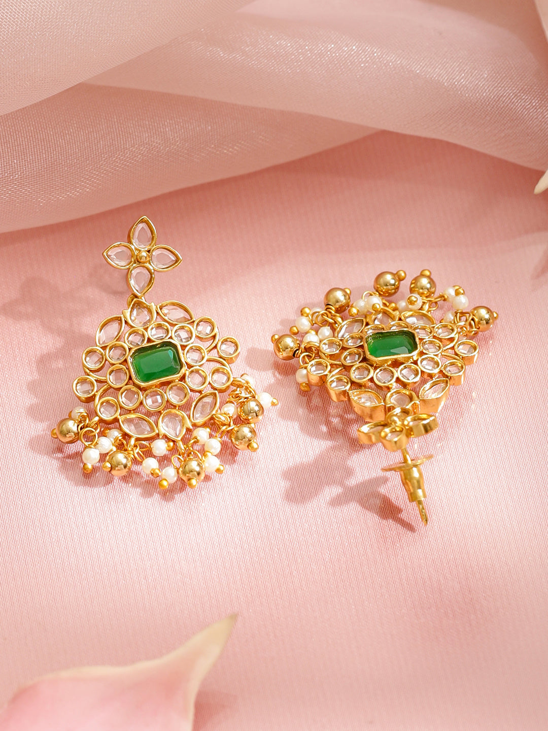 Heritage Grace Green Floral Necklace Set