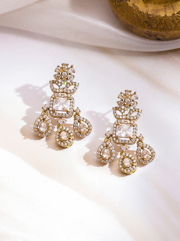 Golden -Moon Sparkle Necklace Set