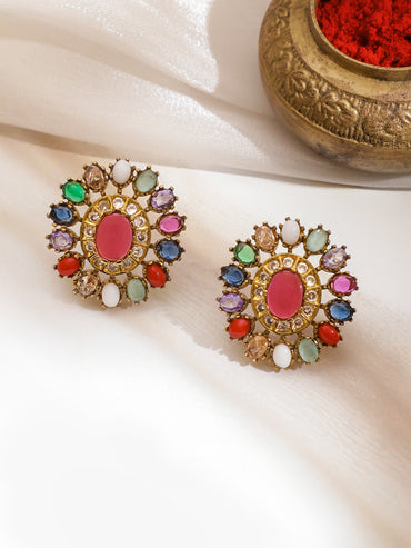 Radiant Bloom Multicolor Necklace Set