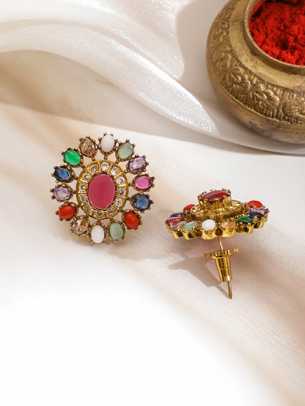 Radiant Bloom Multicolor Necklace Set