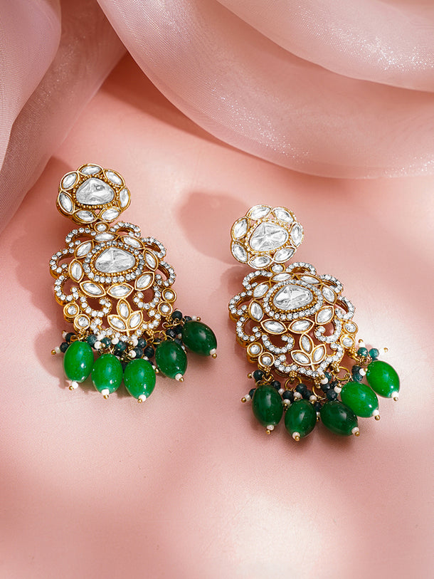 Bridal Kundan Zirconia Layered Necklace Set