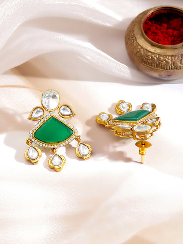 Minimal Muse Green Necklace Set