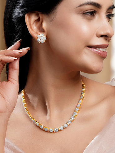 Luxe Diamond Glow Necklace Set