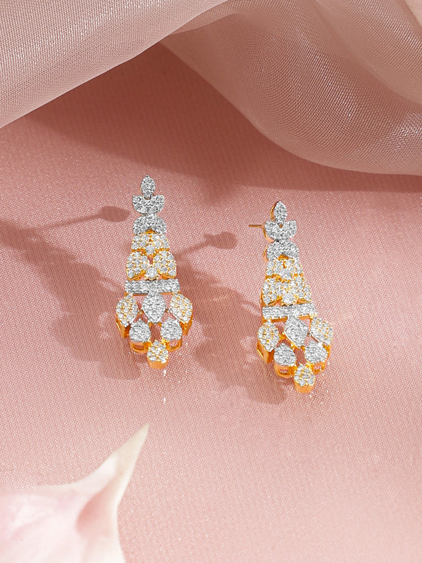 Classic Sparkle Cluster Drop Choker Set