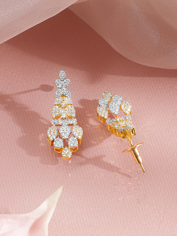 Classic Sparkle Cluster Drop Choker Set