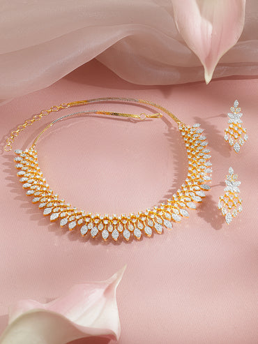 Velvet Night Marquise Diamond Drop Necklace Set