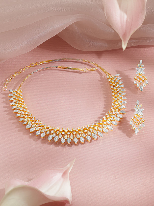 Velvet Night Marquise Diamond Drop Necklace Set