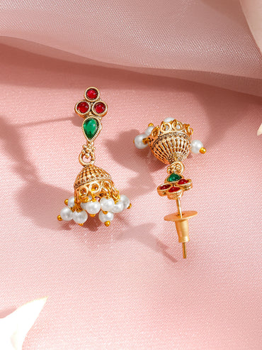 Pearl Bloom Traditional Necklace Set