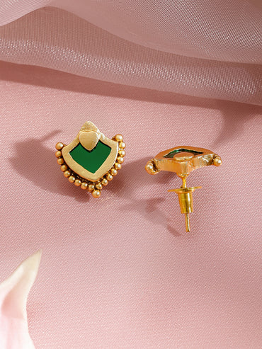 Shringar Glow Green Pink Necklace Set