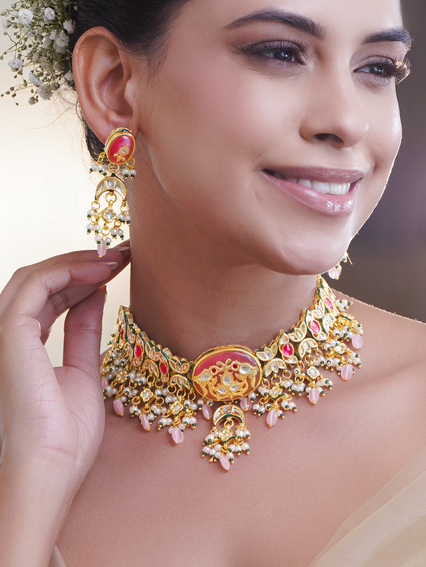 Wedding Glow Pachi Kundan Choker Set