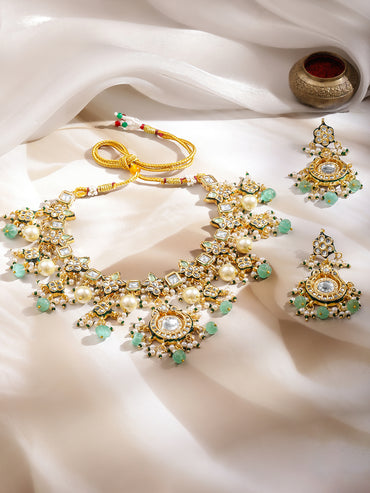 Timeless Pachi Kundan Statement Necklace Set
