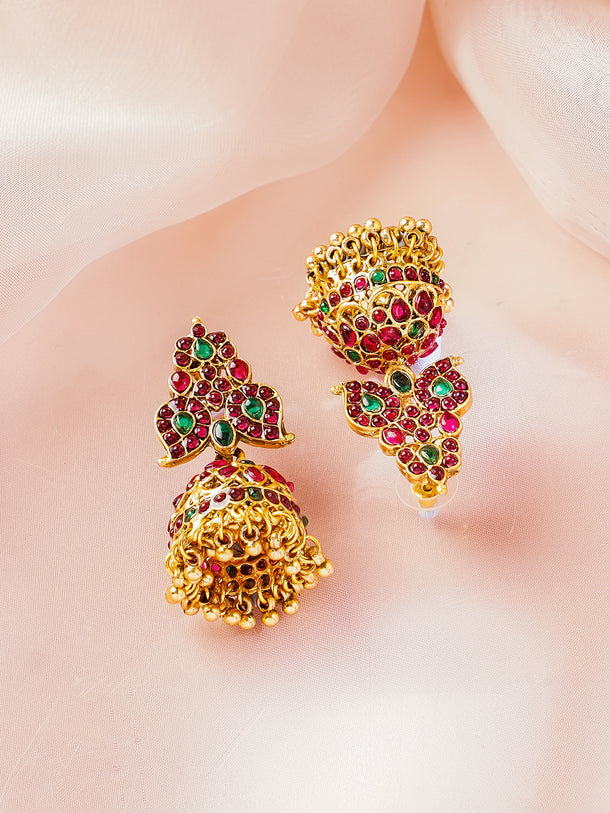 Classic Ruby Emerald Heritage Necklace Set