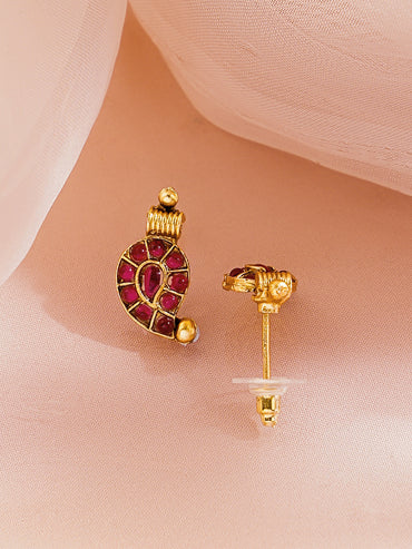 Ruby Glow Traditional Necklace Set