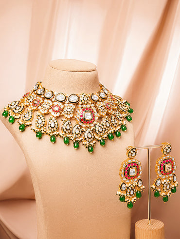Majestic Bridal Kundan Statement Jewellery Set