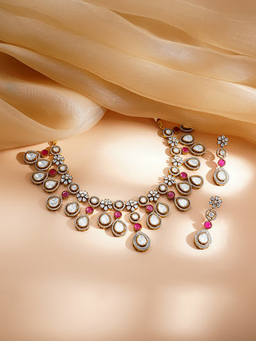 Kundan Ruby Statement Necklace Set
