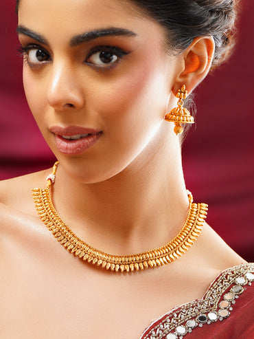 Gold Plated Traditional Necklace Set