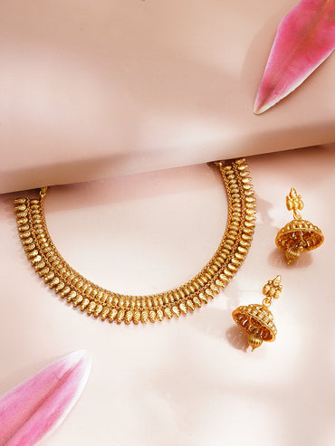 Gold Plated Traditional Necklace Set