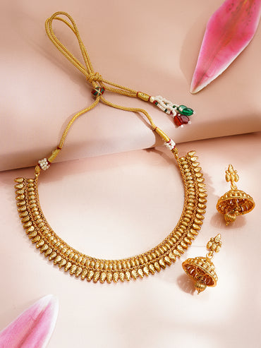 Gold Plated Traditional Necklace Set