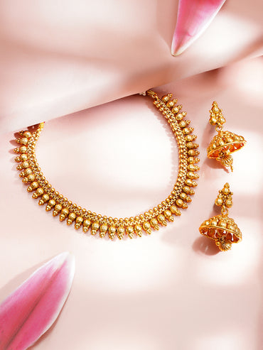Gold Plated Traditional Necklace Set