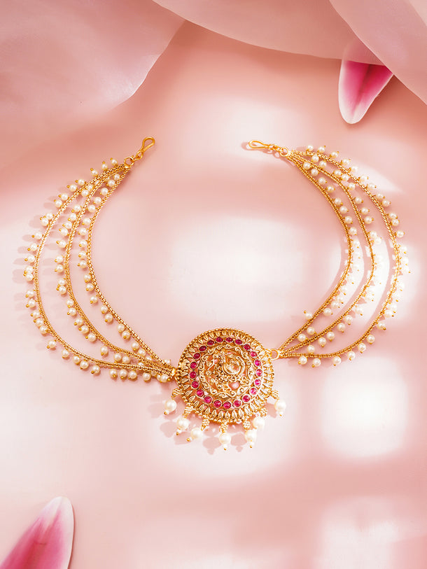 Temple Pearl Chain Hair Accessory