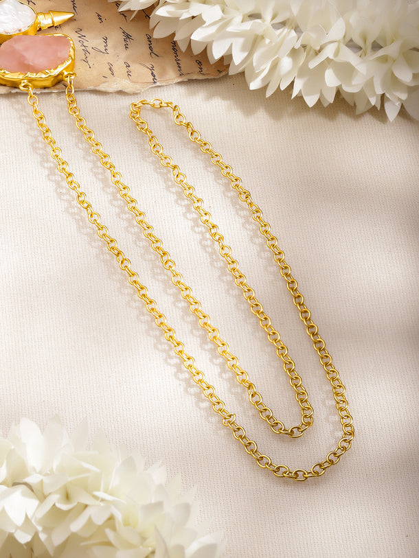 Semi Precious Gemstone Tassel Pendant Necklace