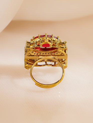 Royal Ruby Red Cocktail Ring