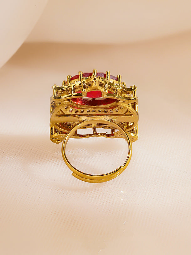 Royal Ruby Red Cocktail Ring