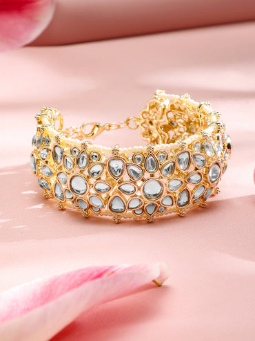 Regal Aura Kundan Bracelet