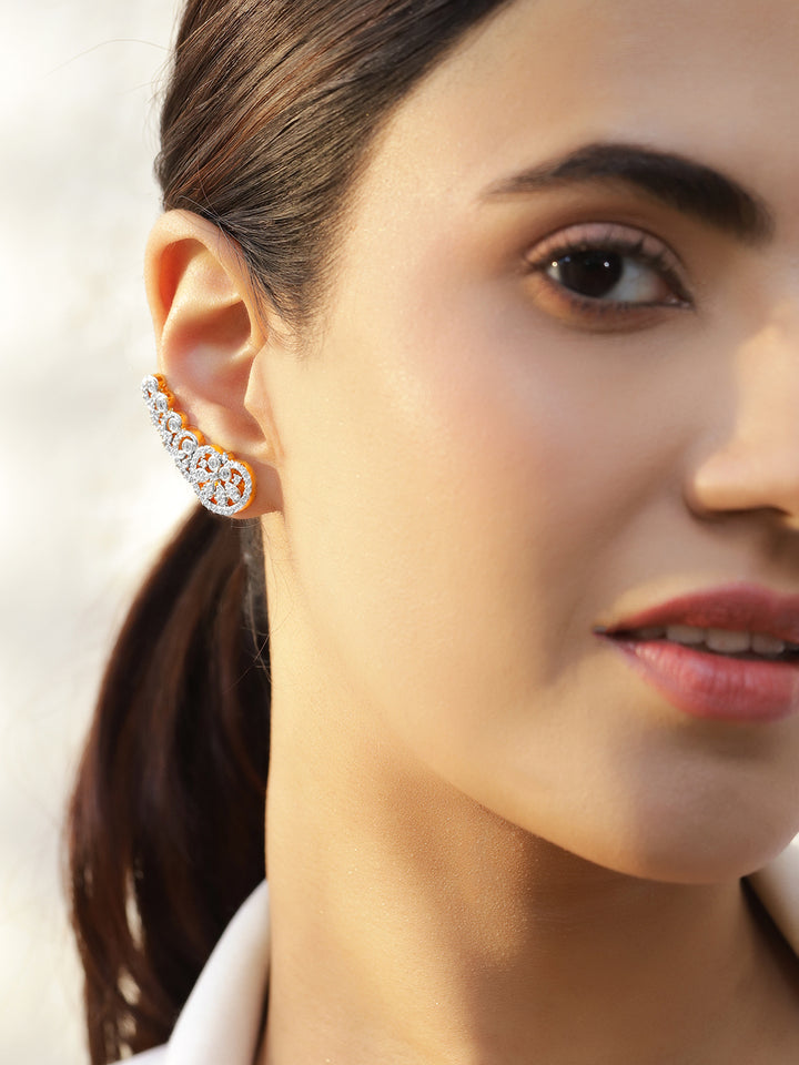 Daisy Dream Crystal Sparkling Stud Earrings