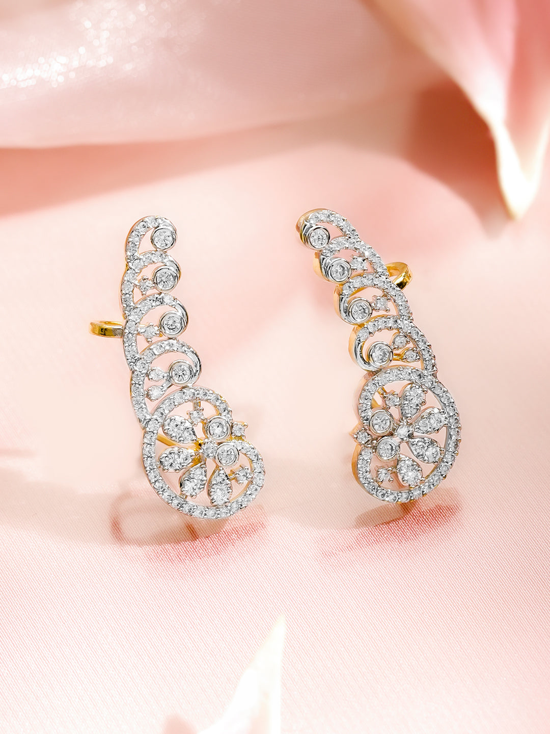 Daisy Dream Crystal Sparkling Stud Earrings