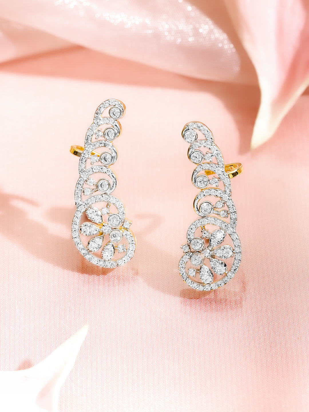 Daisy Dream Crystal Sparkling Stud Earrings