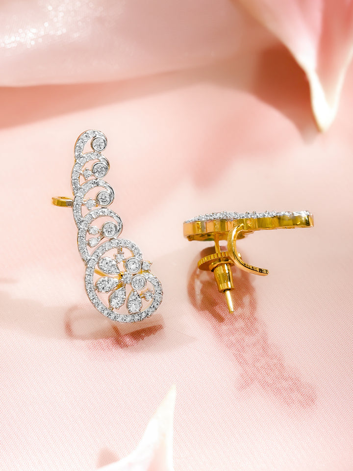 Daisy Dream Crystal Sparkling Stud Earrings