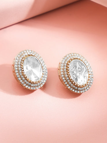 Glow Charm Oversized Stud Earrings