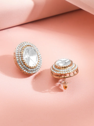 Glow Charm Oversized Stud Earrings