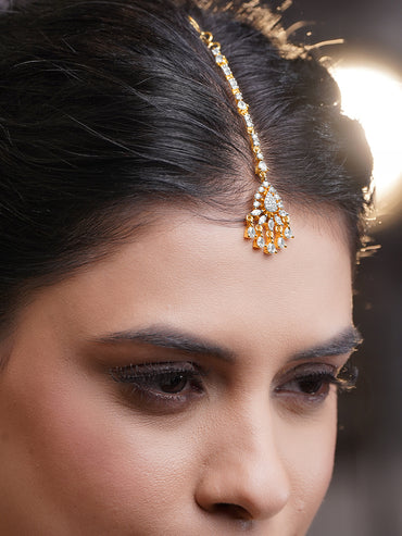 Wedding Glow American Diamond Maangtikka