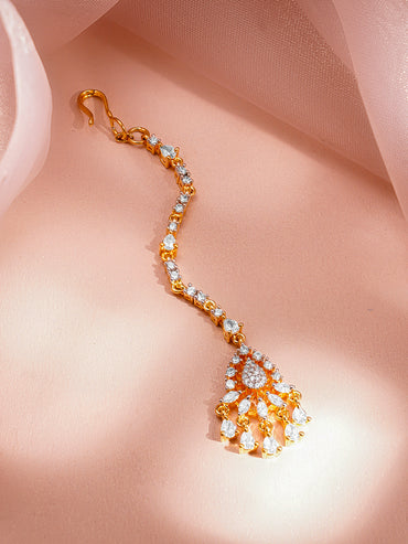 Wedding Glow American Diamond Maangtikka