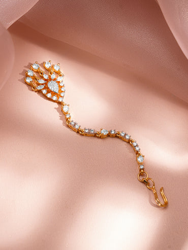 Wedding Glow American Diamond Maangtikka