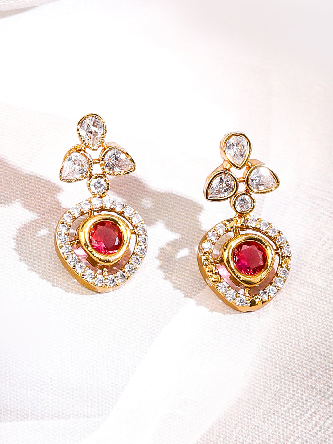 American Diamond Zirconia Multicolor Necklace Set