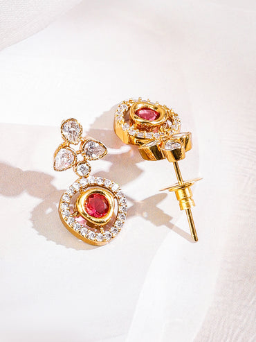 American Diamond Zirconia Multicolor Necklace Set