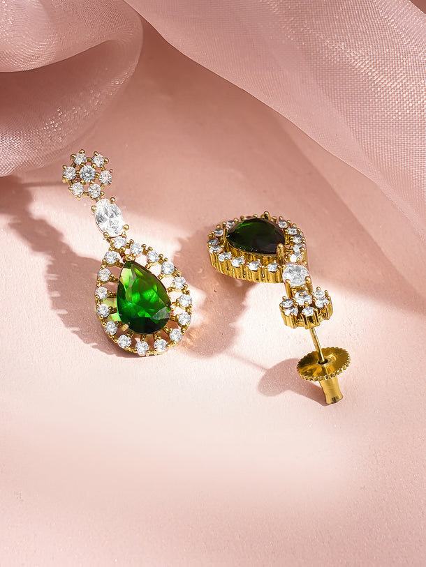 Wedding Elegance Emerald Necklace Set