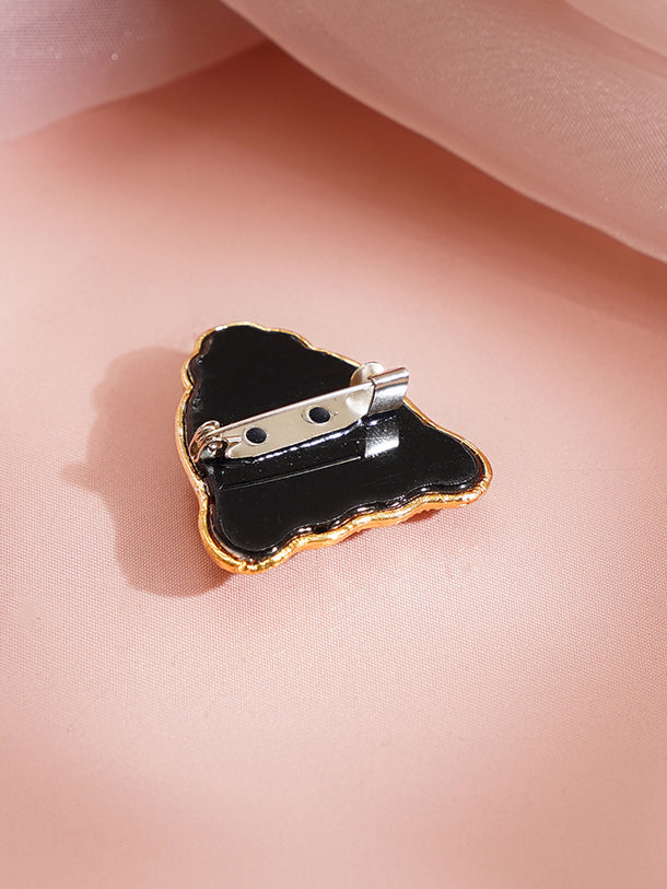 Crystal Leopard Motif Statement Brooch