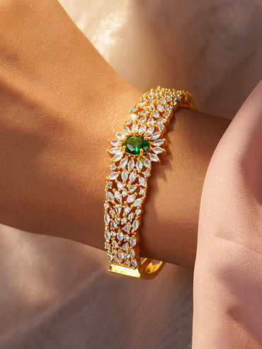 Occasion Glow CZ Emerald Bracelet