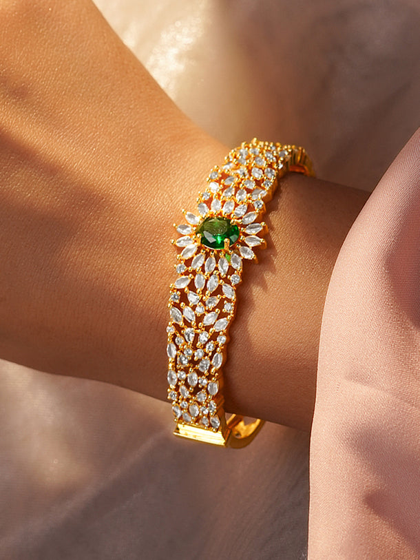 Occasion Glow CZ Emerald Bracelet